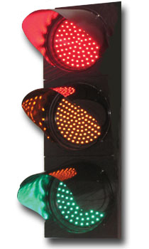 Semáforo moderno con tecnología LED