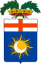 Detalle cartográfico y territorial de los límites administrativos en la región de Lombardía