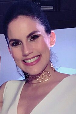 Linda Palma sonriendo durante una aparición pública
