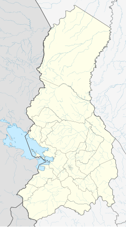 Mapa de Achacachi en el Departamento de La Paz