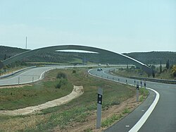 Imagen de la infraestructura vial asociada a la AP-2