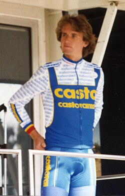 Gilles Delion durante la París-Niza de 1993