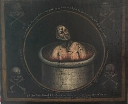 Óleo anónimo del siglo XVIII sobre el purgatorio.
