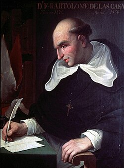 Retrato de Bartolomé de Las Casas.