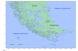 Localización geográfica del archipiélago de Tierra del Fuego