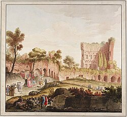 Termas de Tito, grabado de 1776