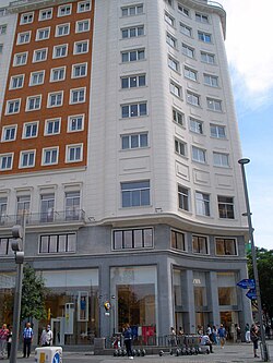 Tienda Zara en el Edificio España de Madrid