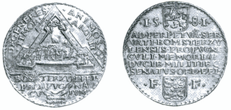 Medalla conmemorativa del sitio de Niezijl en 1581