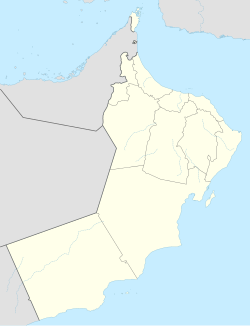 Mapa de ubicación de Mascate en Omán