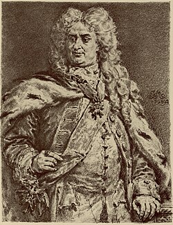 Retrato de Augusto II de Polonia