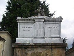 Tumba de José Asunción Silva en el Cementerio Central de Bogotá