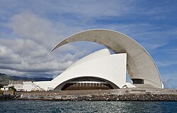 Auditorio de Tenerife diseñado por Santiago Calatrava