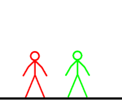 Animación de una patada voladora tipo dropkick