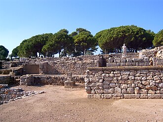 Vista del recinto de Asclepio en la Neápolis