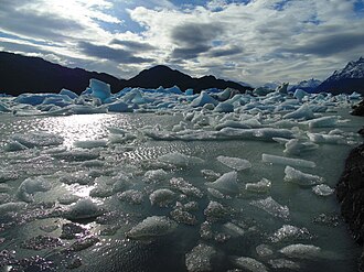 Deshielo en el Lago Grey