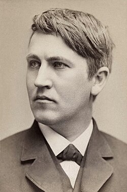 Thomas Edison en su laboratorio