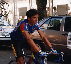 Bruno Cornillet compitiendo en el Tour de Francia de 1993