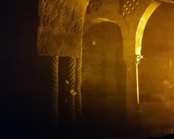 Holograma de campo profundo de la iglesia Santa Cristina de Lena