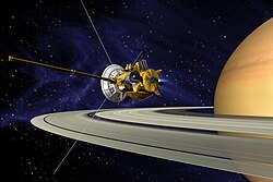 Concepción artística de la sonda Cassini