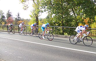 Fotografía histórica de la edición 102 de la clásica París-Tours disputada en 2008.