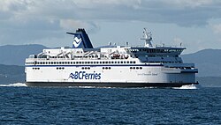 Buque MV Spirit of Vancouver Island operado por B.C. Ferries.