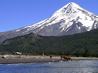 Vista panorámica del Lago Tromen