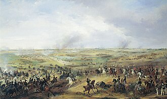 Vista general panorámica del campo de batalla de Leipzig