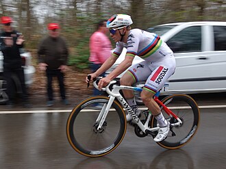 Remco Evenepoel en la Lieja-Bastoña-Lieja 2023