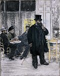 Bohemios en el café
