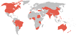 Mapa de países donde la capital no es la ciudad más poblada
