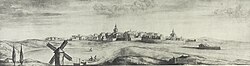 Acuarela de Bujaraloz de 1668