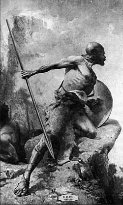 Pintura representando a Viriato, obra de Eugenio Oliva de 1881