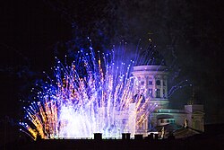 Celebración de Nochevieja en Helsinki, Finlandia