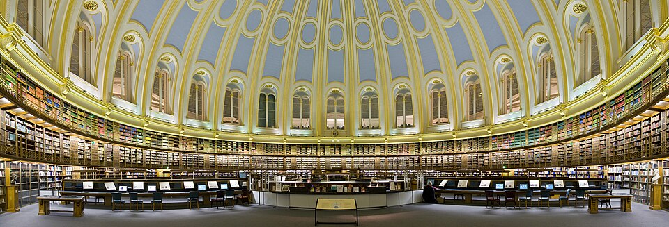 Interior de la Sala de lectura