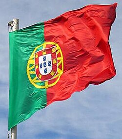 Detalle de la esfera armilar presente en la bandera nacional de Portugal