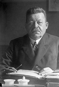 Retrato fotográfico de Friedrich Ebert
