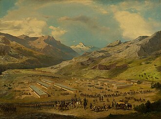 Campamento austrohúngaro del norte cerca de Mostar