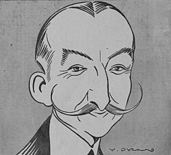 Caricatura de Muñoz Seca en 1923