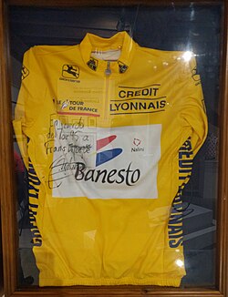 Maillot amarillo de Miguel Indurain