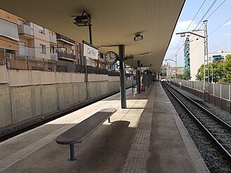 Fotografía histórica de la estación de Can Ros tomada en el año 2018.
