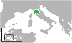 Representación heráldica tradicional de Florencia