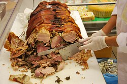 Porchetta en Macerata, Marcas