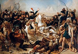 Cuadro conmemorativo de la Batalla de las Pirámides por Antoine-Jean Gros