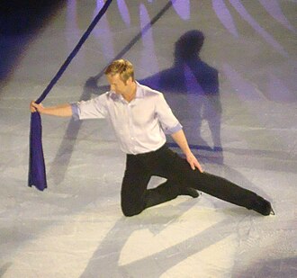 Christopher Dean durante la gira Dancing on Ice en 2010