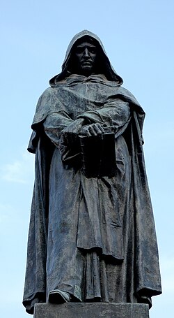 Estatua de Giordano Bruno en el Campo de' Fiori de Roma