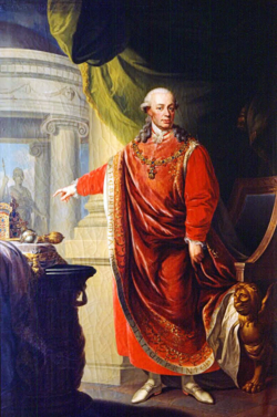 Leopoldo con la Orden del Toisón de Oro