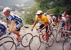Miguel Indurain en plena competición