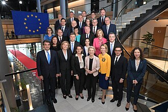 Miembros del actual Colegio de Comisarios presidido por Ursula von der Leyen