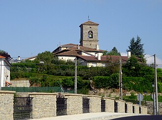 Vista de Durana y el puente cruzado por las tropas del conde