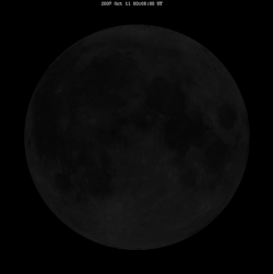 Libración y fases lunares vistas desde el hemisferio norte